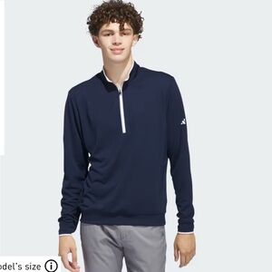 Adidas Dark Blue Half-Zip Top